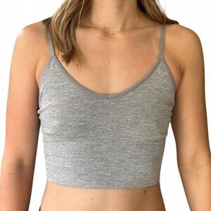 Women's Grey Crop-top